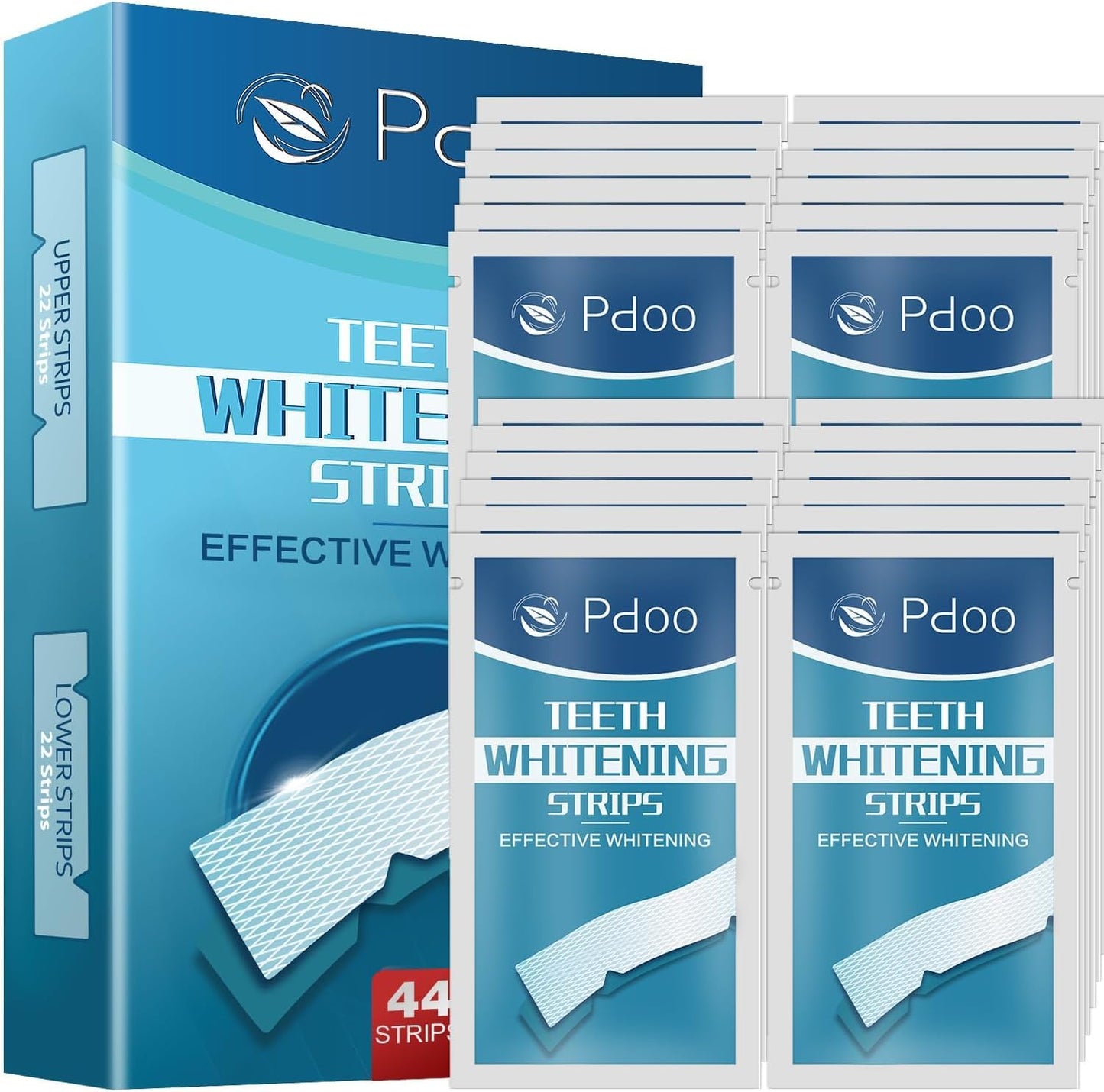 Teeth Whitening Strips for Sensitive Teeth 44 Count Whitener Strips