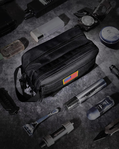 Toiletry Bag for Men - Tactical Dopp Kit for Travel, Black