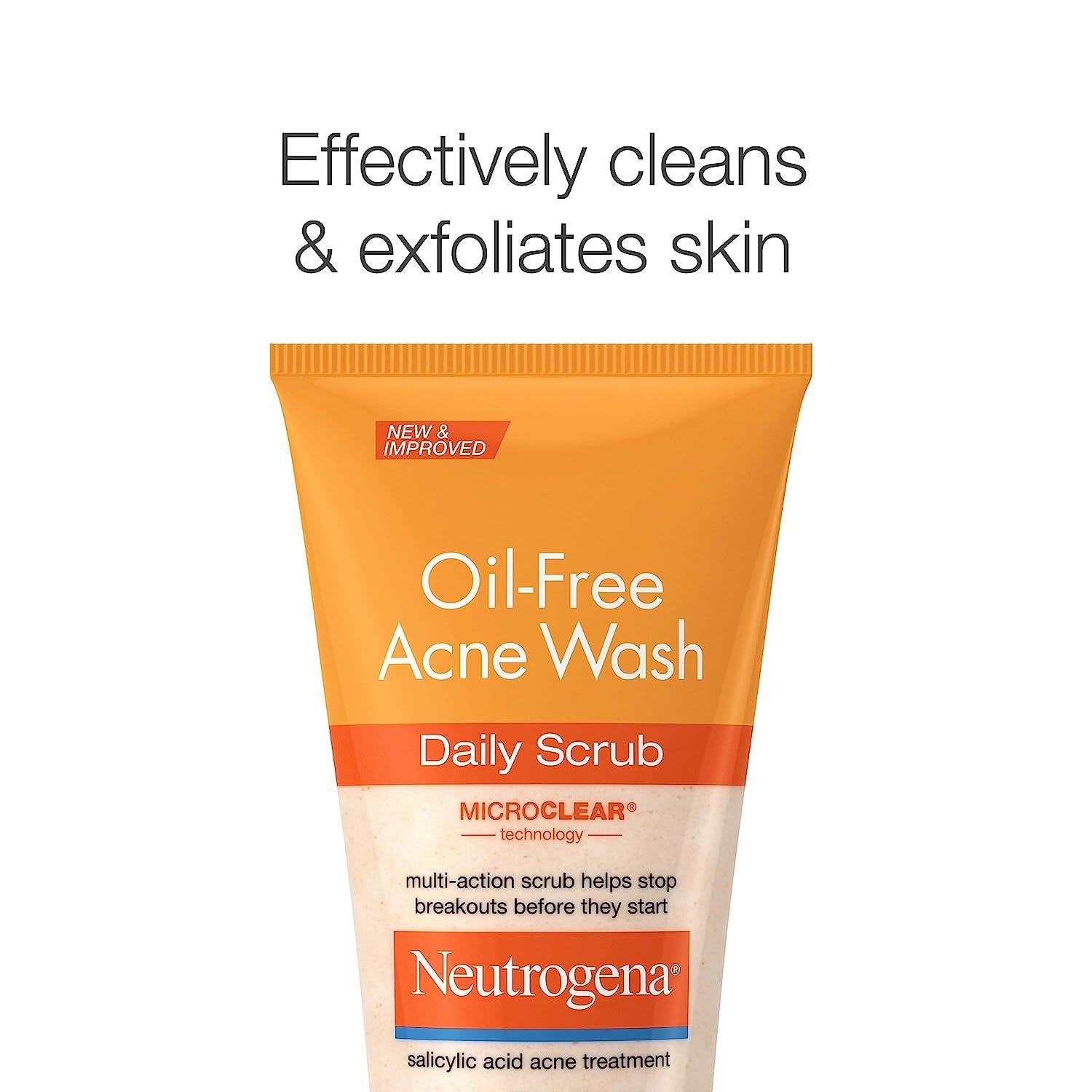 Neutrogena Oil-Free Daily Acne Facial Scrub, 4.2 oz