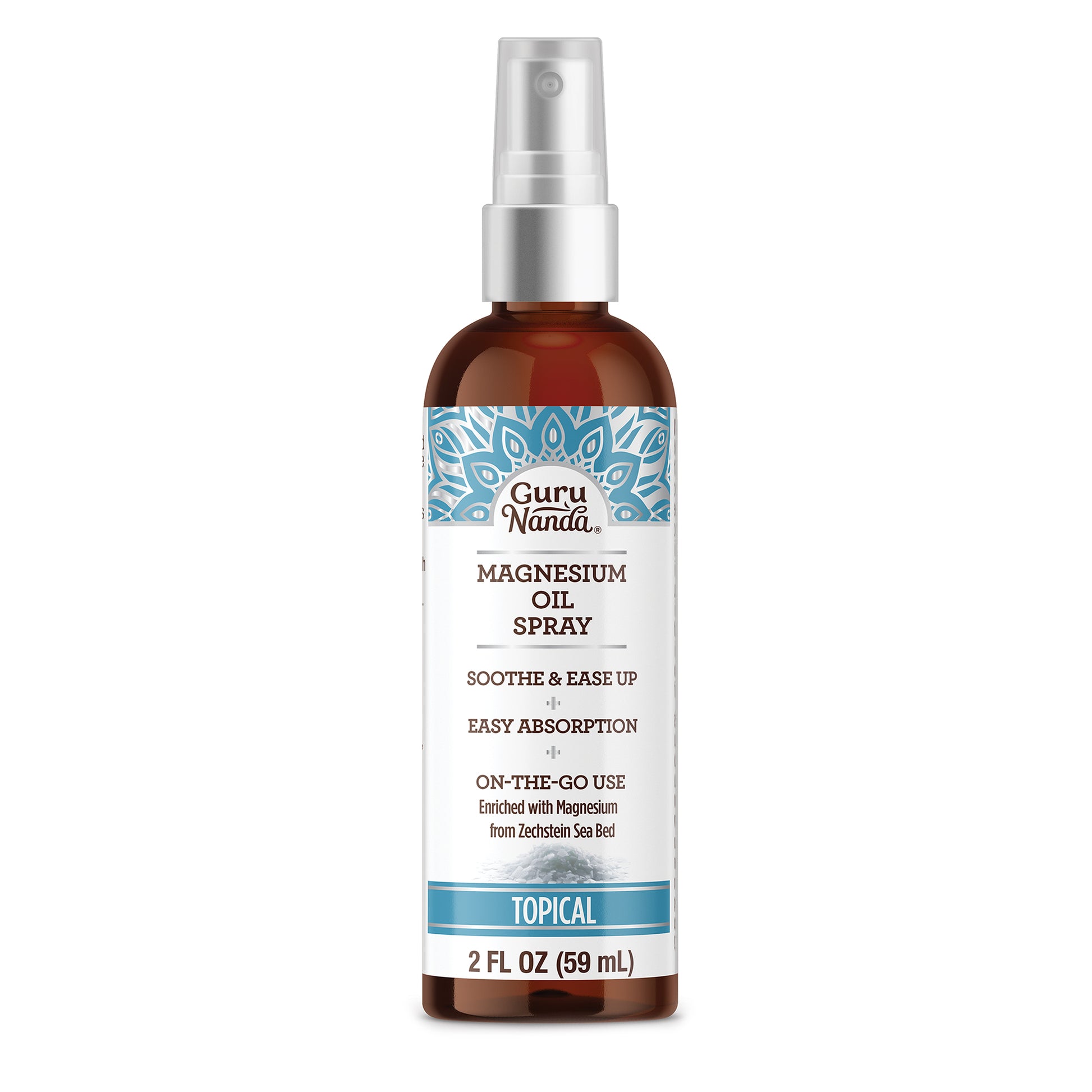 Magnesium Oil Spray for Muscle Relief and Soothing Aches, Quick Absorbing, 2 Fl Oz