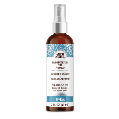 Magnesium Oil Spray for Muscle Relief and Soothing Aches, Quick Absorbing, 2 Fl Oz