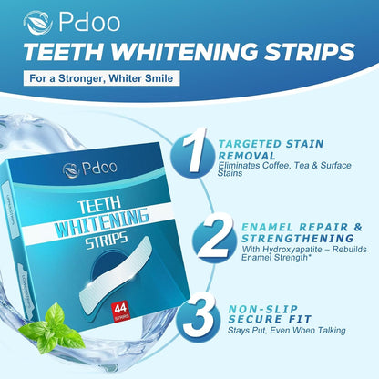 Teeth Whitening Strips for Sensitive Teeth 44 Count Whitener Strips