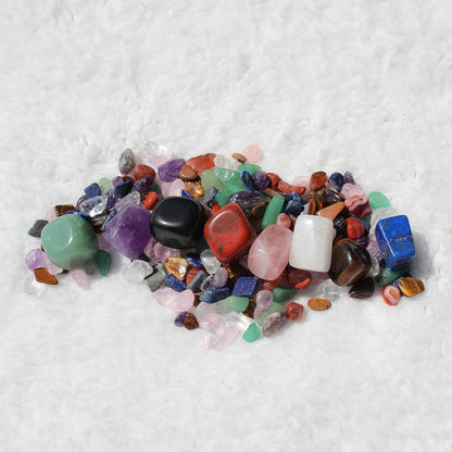 8 Chakra Stones Set, Tumbled Crystals & Polished Rocks