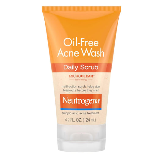 Neutrogena Oil-Free Daily Acne Facial Scrub, 4.2 oz