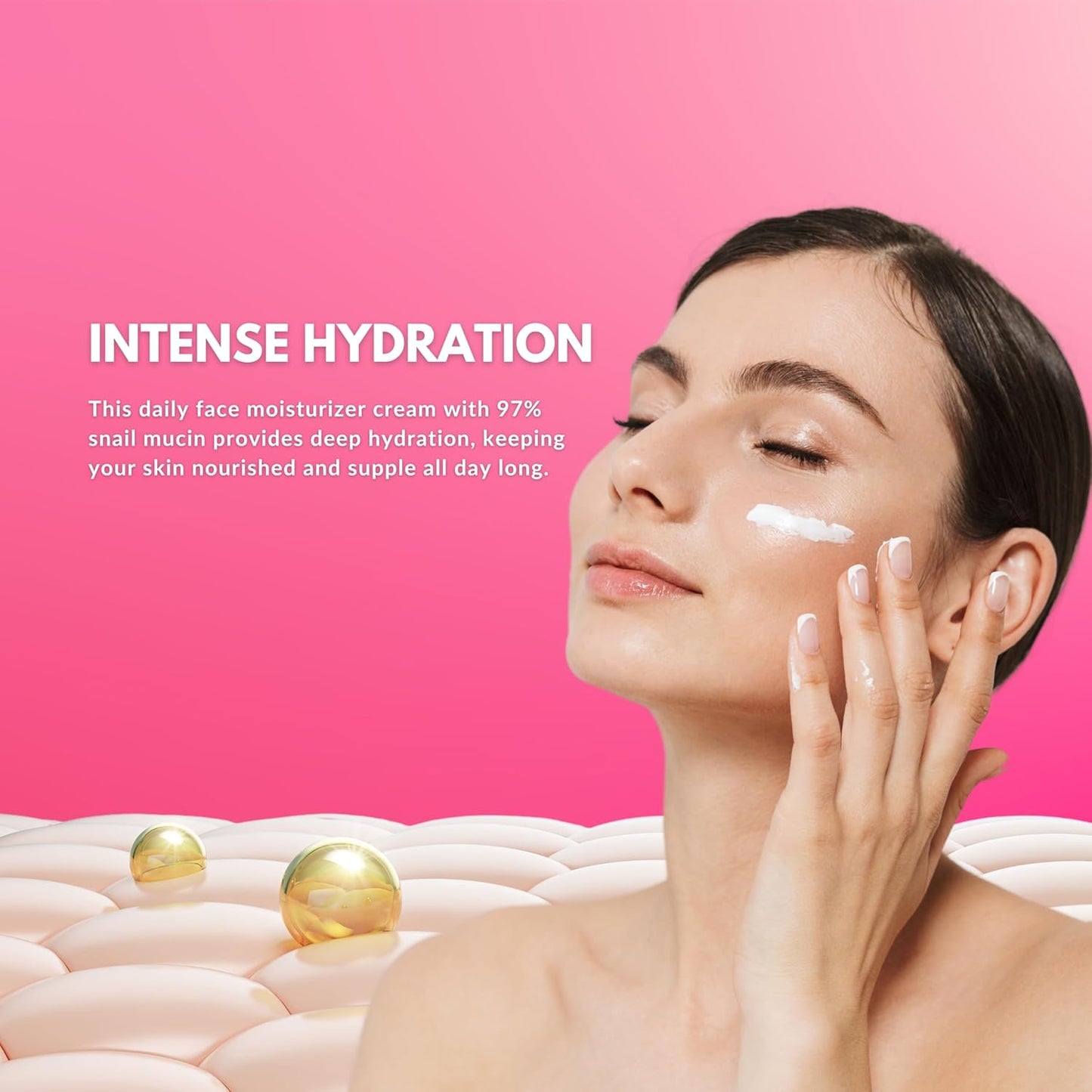 Snail Mucin 97% Daily Moisturizer Cream 100ML - Hydrating, Repairing, and Radiance-Enhancing Korean Formula for Smooth, Healthy Skin