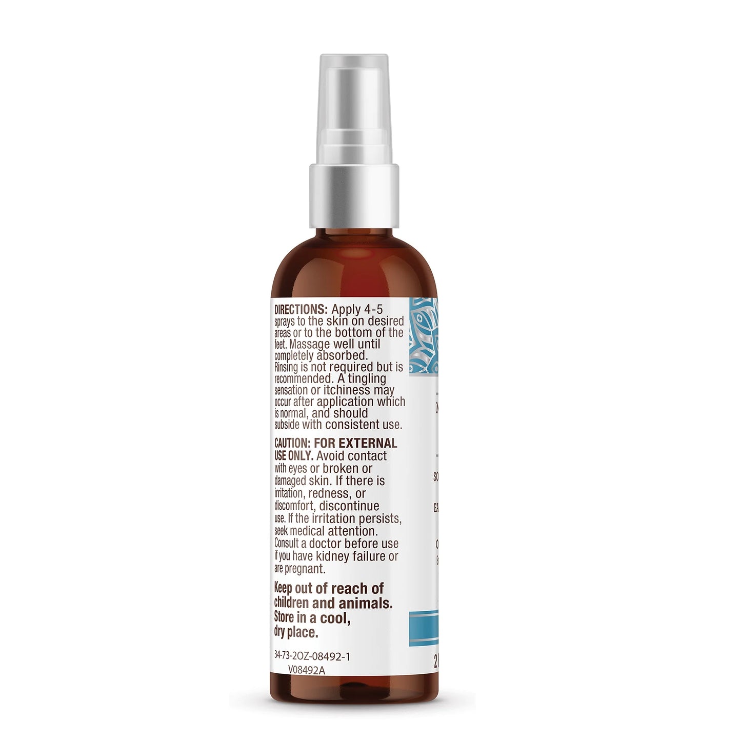 Magnesium Oil Spray for Muscle Relief and Soothing Aches, Quick Absorbing, 2 Fl Oz