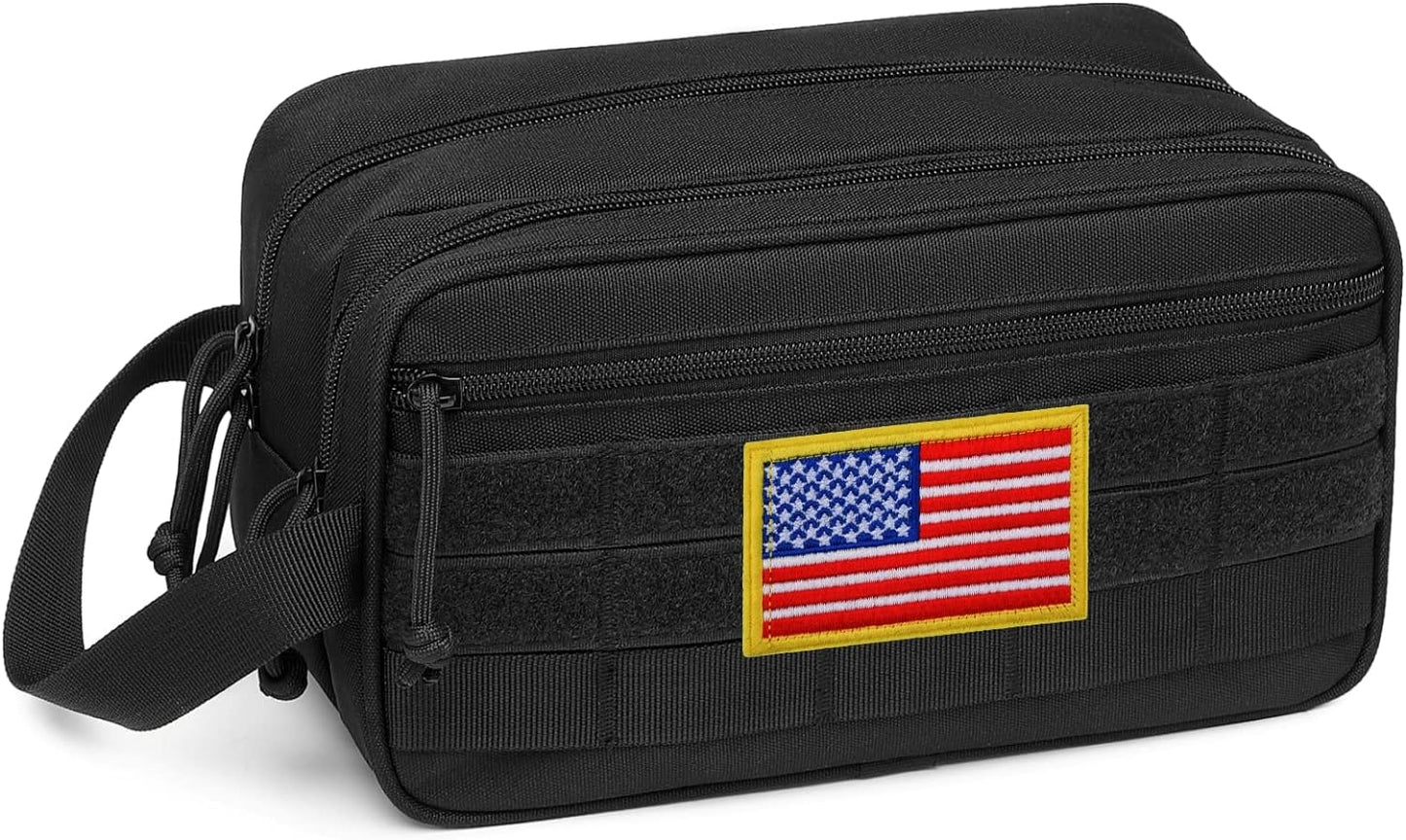 Toiletry Bag for Men - Tactical Dopp Kit for Travel, Black